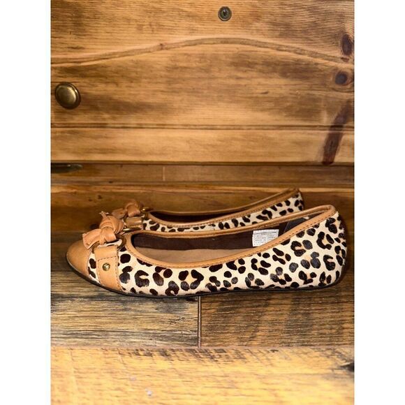 Sperry Top-Sider Kendall Leopard Print Calf Hair Flats Size 6 - Picture 3 of 15